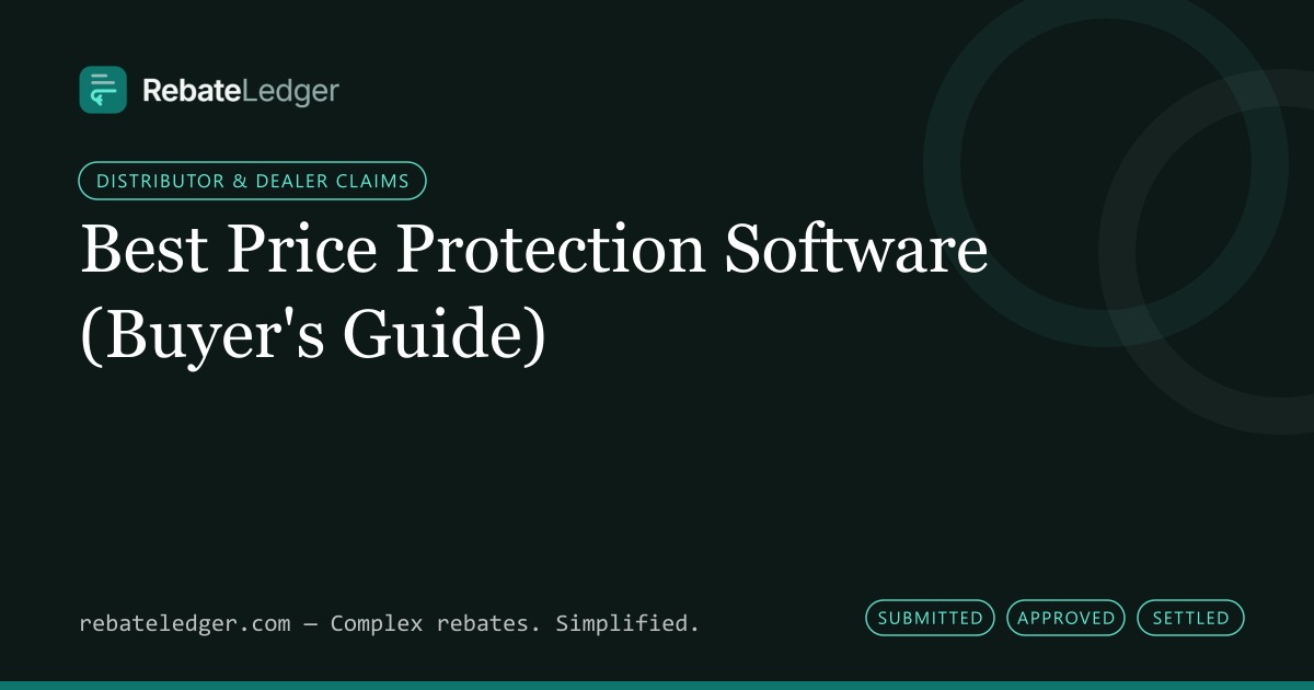 RebateLedger article banner: Best Price Protection Software (Buyer's Guide)