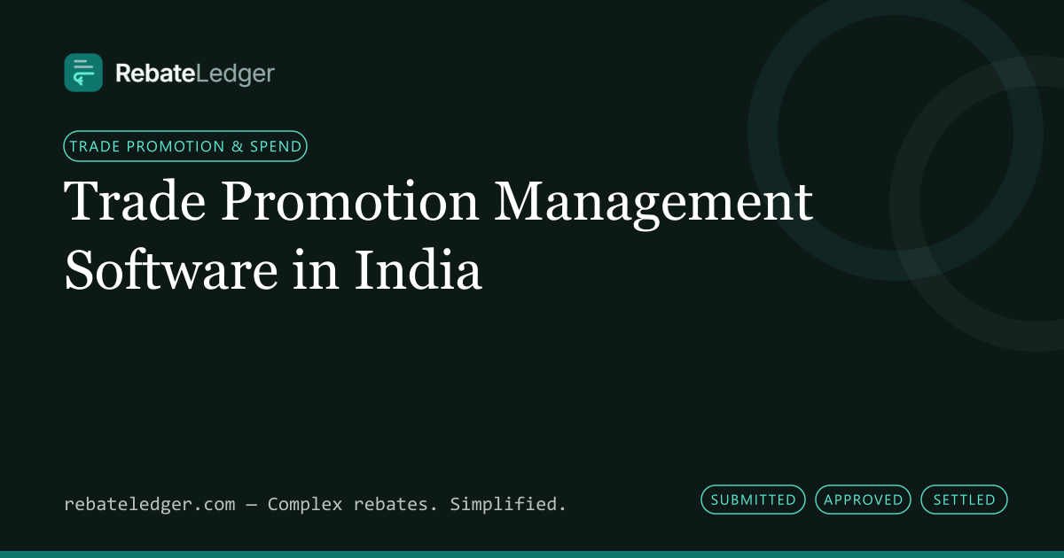 RebateLedger article banner: Trade Promotion Management Software in India