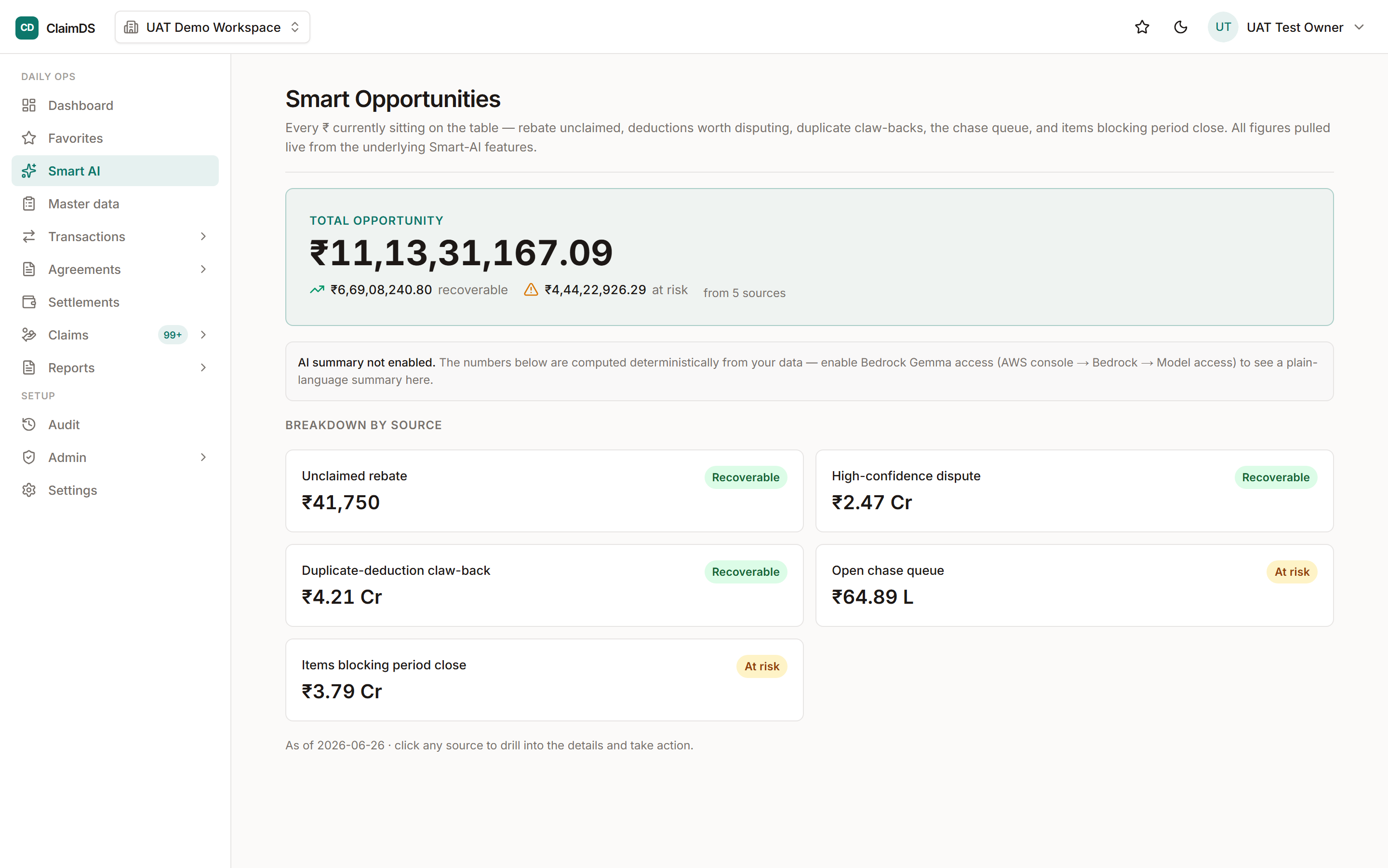 RebateLedger surfacing channel-incentive opportunities and partner slab-proximity